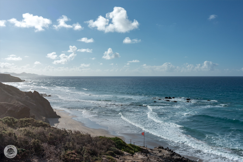 Granitfelsen am Strand von Anse Patates (Seychellen)